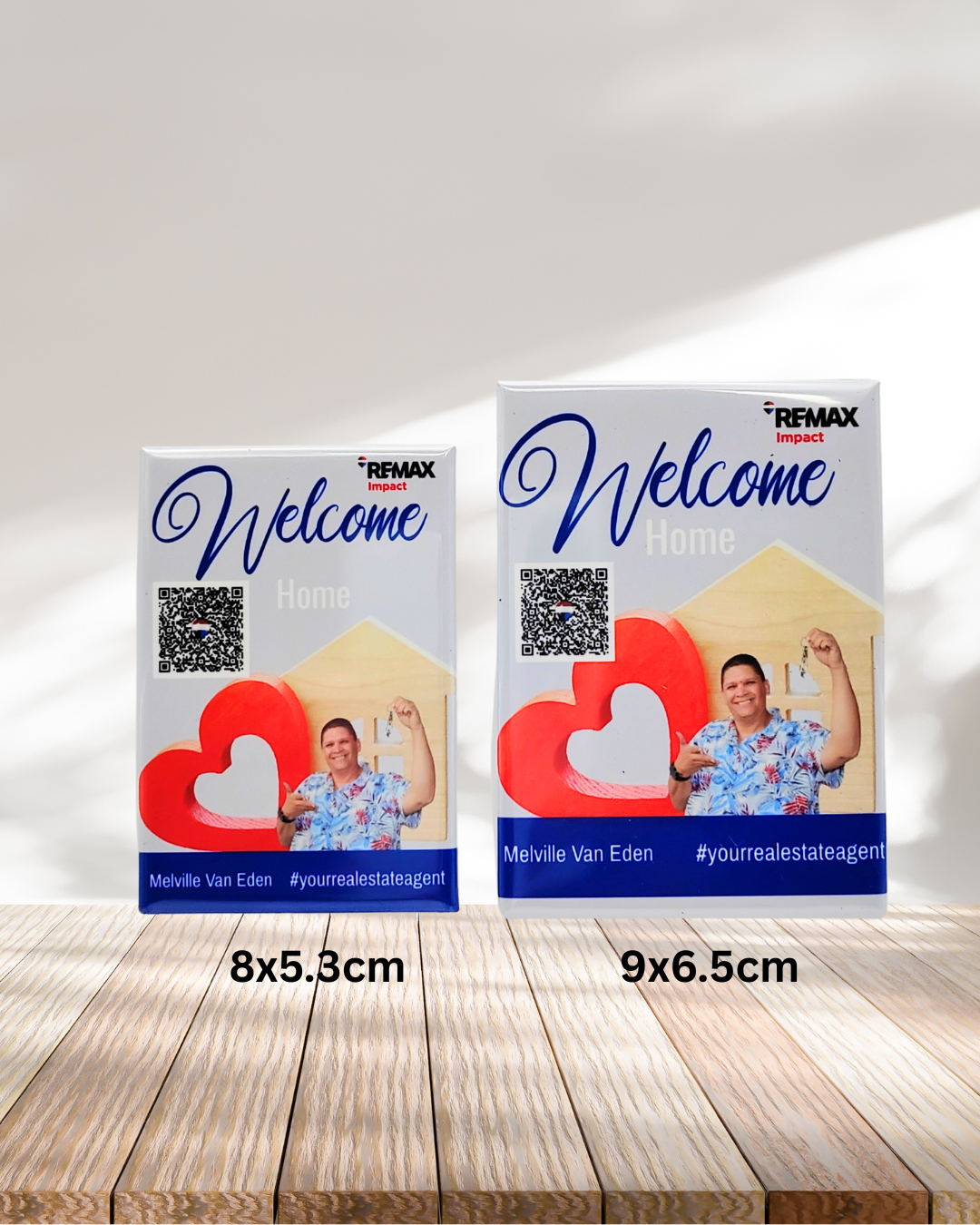 QR code Metal Magnets (We add your QR code and logo)