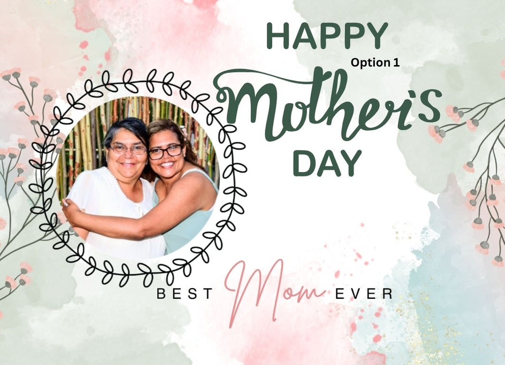 Mother's Day Personalise Pictures - Set of 2 Metal Magnets (Picture Personalisation only)