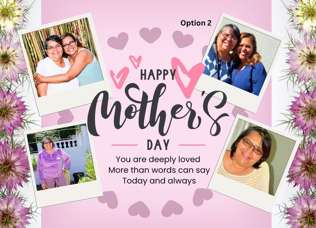 Mother's Day Personalise Pictures - Set of 2 Metal Magnets (Picture Personalisation only)