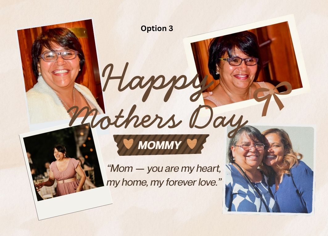 Mother's Day Personalise Pictures - Set of 2 Metal Magnets (Picture Personalisation only)