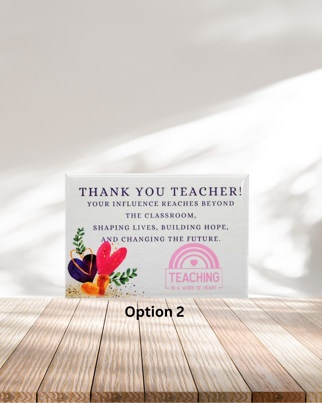 Teacher Appreciation Pre-set Metal Fridge Magnets (8x5.3cm only)