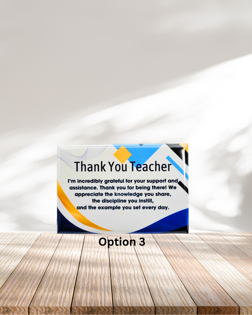 Teacher Appreciation Pre-set Metal Fridge Magnets (8x5.3cm only)