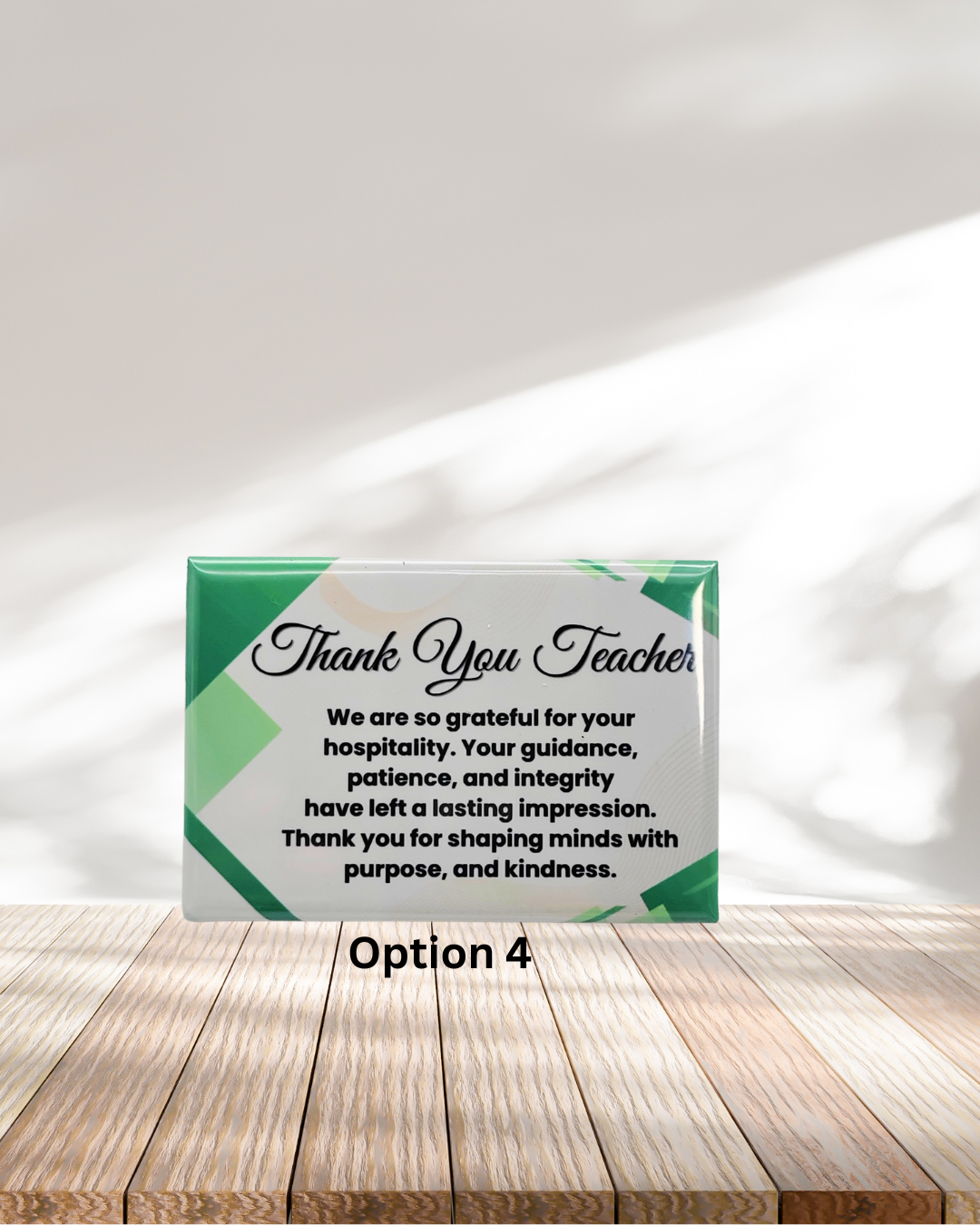 Teacher Appreciation Pre-set Metal Fridge Magnets (8x5.3cm only)