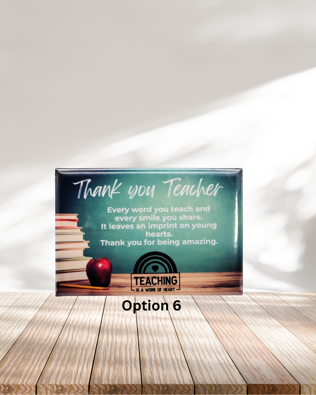 Teacher Appreciation Pre-set Metal Fridge Magnets (8x5.3cm only)