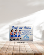 Teacher Appreciation Pre-set Metal Fridge Magnets (8x5.3cm only)