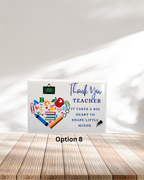 Teacher Appreciation Pre-set Metal Fridge Magnets (8x5.3cm only)