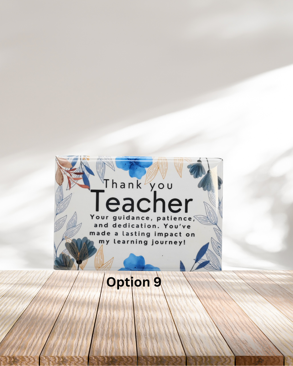 Teacher Appreciation Pre-set Metal Fridge Magnets (8x5.3cm only)